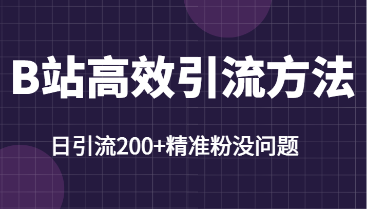 B站高效引流方法，学会这一招，日引流200+精准粉没任何问题-颜夕资源网-第15张图片