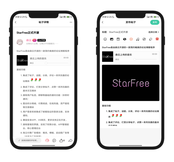 2025年最新唯美社区StarFree社区论坛前后端源码-倒腾怪分享社-第18张图片