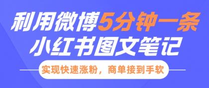 小红书利用微博5分钟一条图文笔记，实现快速涨粉，商单接到手软-颜夕资源网-第15张图片