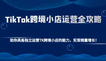 TikTok跨境小店运营全攻略：助你具备独立运营TK跨境小店的能力，实现销量增长！-颜夕资源网-第10张图片